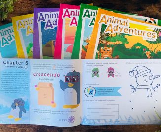 animal adventures in music lesson books