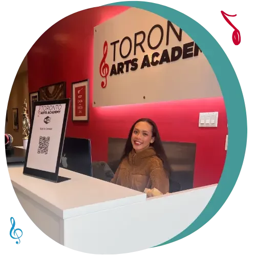 hp front desk office staff in our toronto music school location