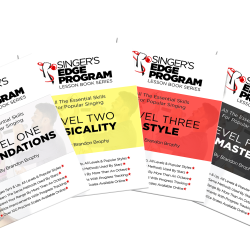 singers edge program sep lesson books